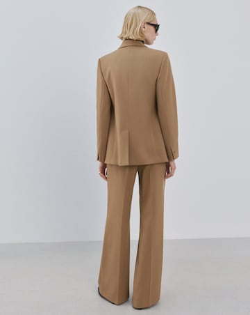 Mango Straight Low-Rise Wide Leg Trouser