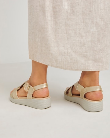 Nikita Sporty Low Wedge Sandal Wide E Fit