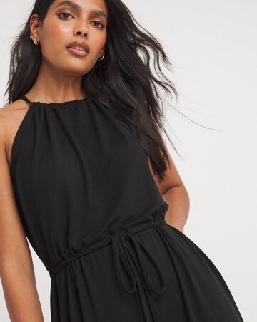 Soft Touch Jersey Halter Neck Maxi Dress