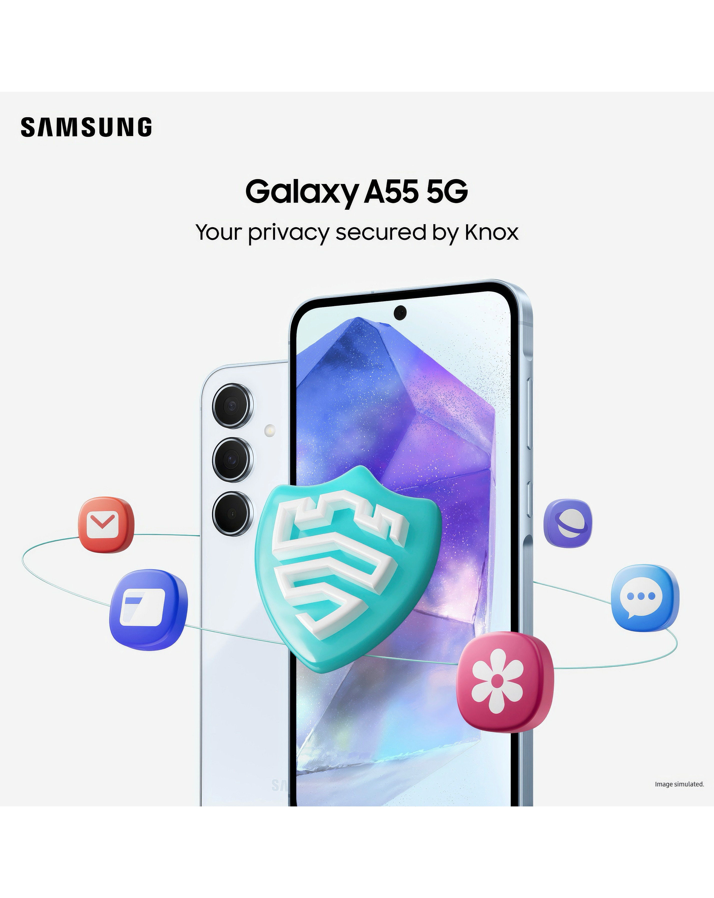 Samsung Galaxy A55 5G 128GB - Awesome Iceblue | JD Williams Samsung Galaxy A55 5G 128GB - Awesome Iceblue | JD Williams
