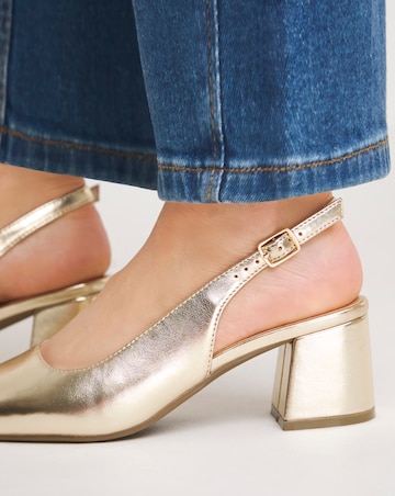 Henrietta Flexi Sole Block Heel Slingback Shoe Extra Wide EEE fit