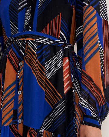 Phase Eight Chantilly Chiffon Shirt Dress With Tiered Hem