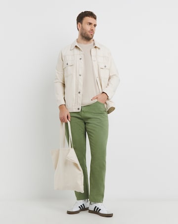 Premium Green Straight Fit Twill Jean