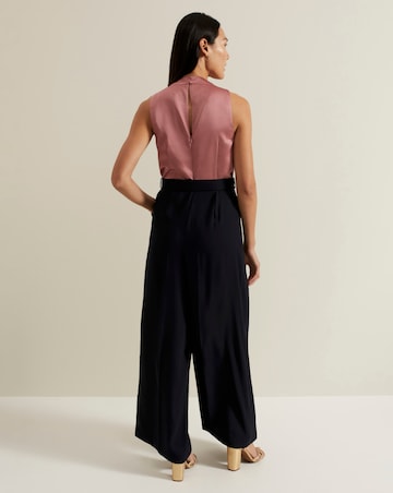 Phase Eight Sabina Satin Wide Leg Jumpsuit