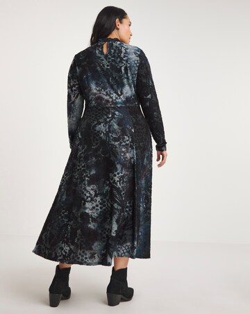 Joe Browns Blue Devore Maxi Dress