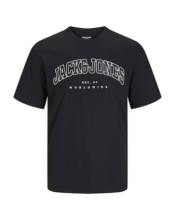 Jack & Jones Caleb Logo T-Shirt - Black