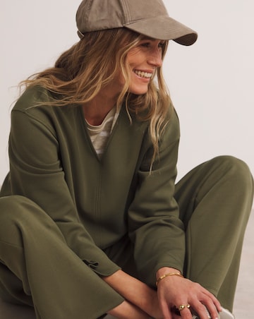 Anthology V-Neck Modal Longline Sweatshirt