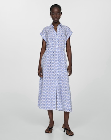 Mango Apple Abstarct Printed Shirt Dress