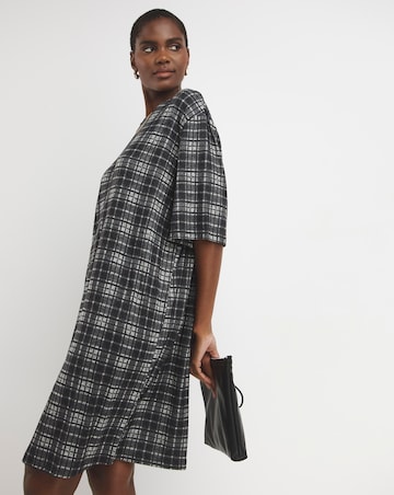 Check Jersey Dress