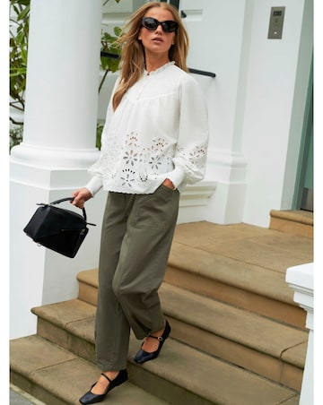 Ro&Zo Cut Out Detail Blouse