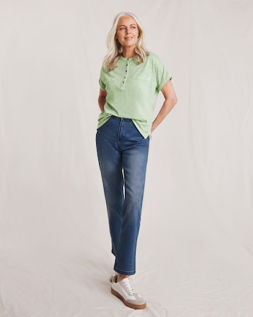 Julipa Garment Washed Pure Cotton Pocket T-Shirt