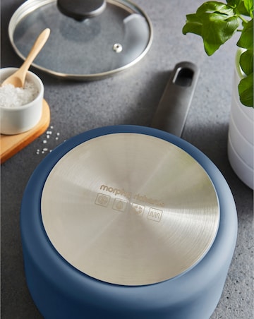 Morphy Richards Recycled Aluminium Blue 5 Piece Pan Set