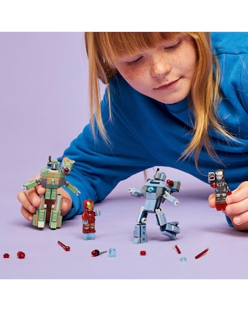 LEGO Marvel Iron Man & War Machine vs. Hammer Drones Buildable Super Hero 76320