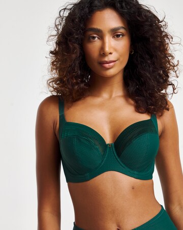 Panache Serene Full Cup Wired Bra Dark Green