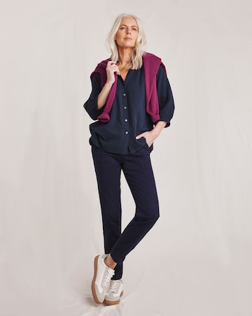 Julipa Pure Cotton Textured Button Down Blouse