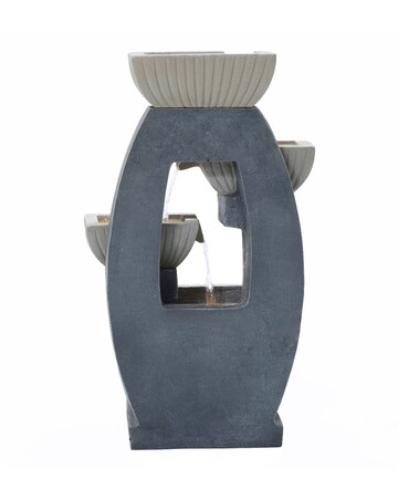 Charles Bentley 4 Tier Ridged Cascading Bowls Water Feature