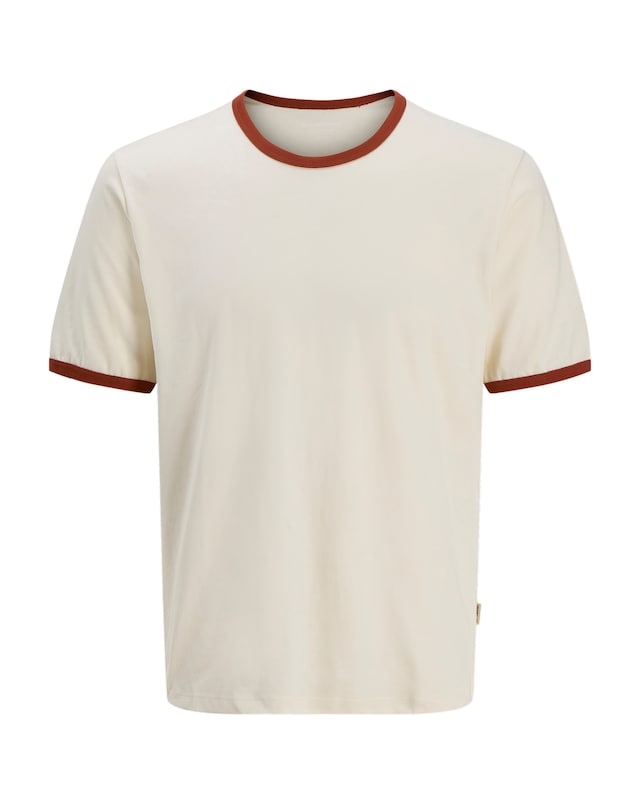 Jack & Jones Ringer T-Shirt - Red/Cream
