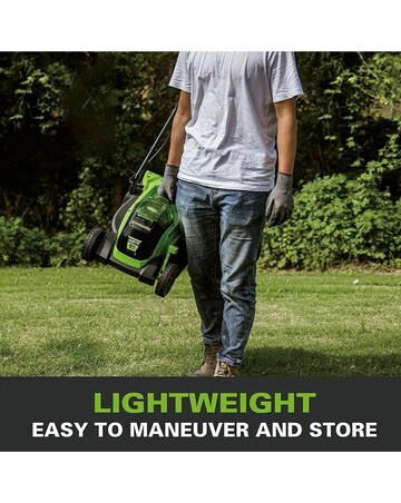 Greenworks 24V 33cm Cordless Brushless Lawnmower (4AH Battery & 2A Charger)