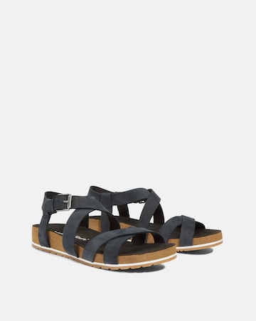 Timberland Malibu Waves Jet Black Nubuck Sandals