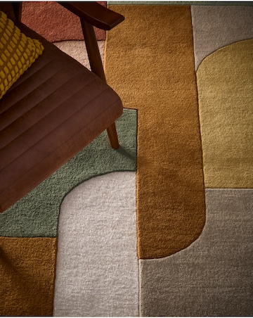 Retro Deco Woollen Rug