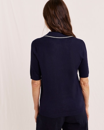 Julipa Scallop Trim Henley