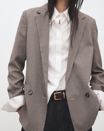 Mango Houndstooth Blazer