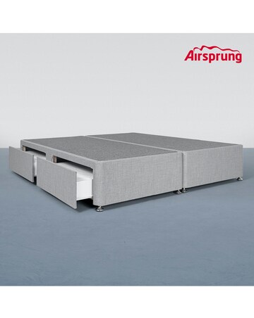 Airsprung Fabric Divan Base with 4 Drawers