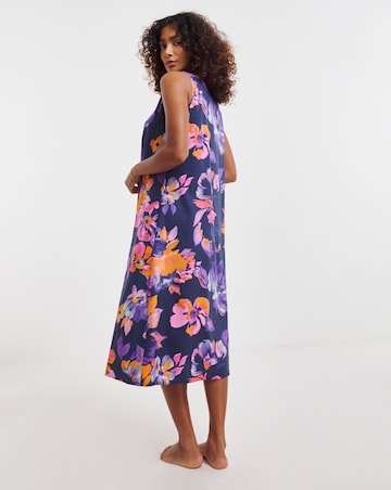 Cyberjammies Floral Print Woven Chemise Navy Mix