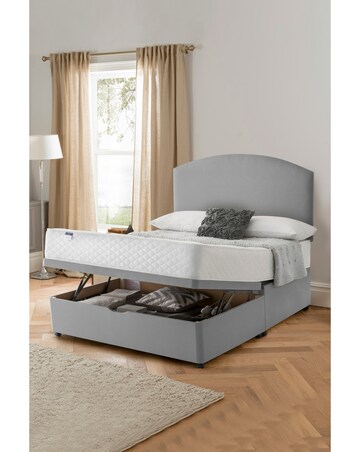 Silentnight Fabric Half Ottoman Divan Base Only