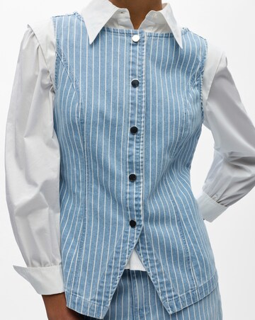 OBJECT Sleeveless Denim Waistcoat