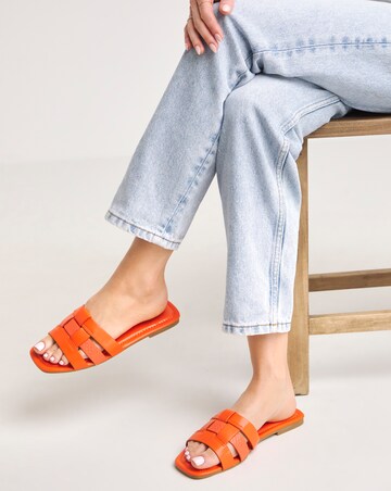 Simply Be Tatiana Woven Flat - Sandals Wide Fit (E)