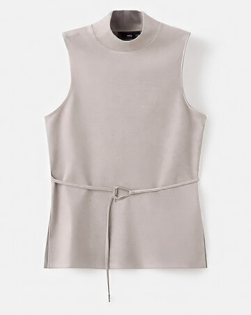 Mango Sleeveless Peplum Top