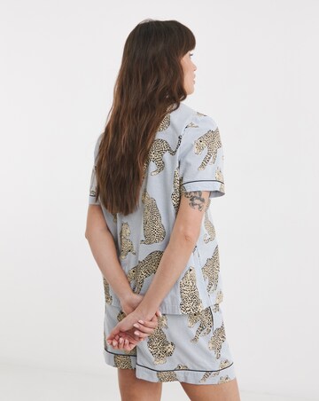 Chelsea Peers Cotton Seersucker Short Pyjama Set