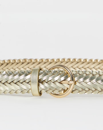 Metallic Weave Jean Belt