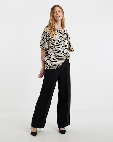 Angel Sleeve Satin Top