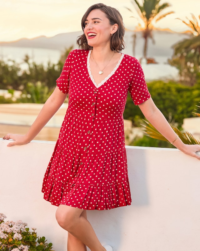 Joe Browns Summer Sunshine Spotty Tunic Dress