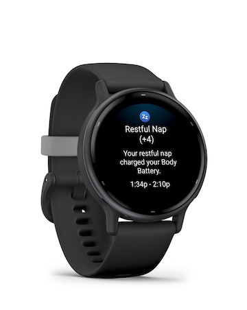 Garmin Vivoactive 5 Smart Watch - Slate & Black with SIlicone Band