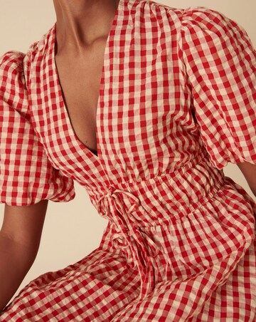 Nobody's Child Scottie Midi Dress Red Gingham
