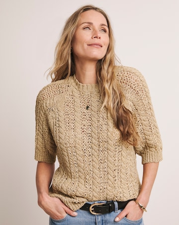 Anthology Stone Cable Half Sleeve T-shirt