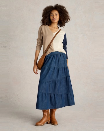 White Stuff Jenna Denim Tiered Skirt