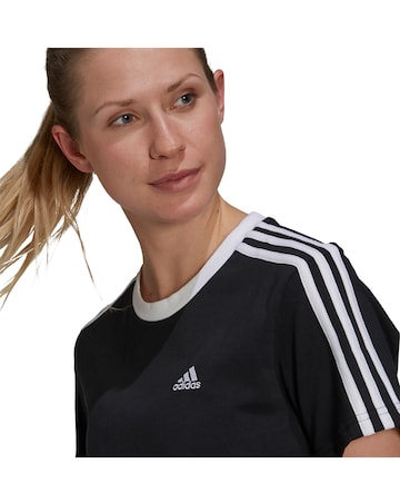 adidas 3 Stripe T-Shirt