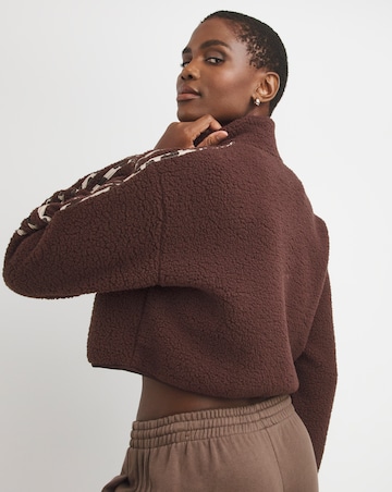 adidas Animal 3 Stripe 1/4 Zip Top