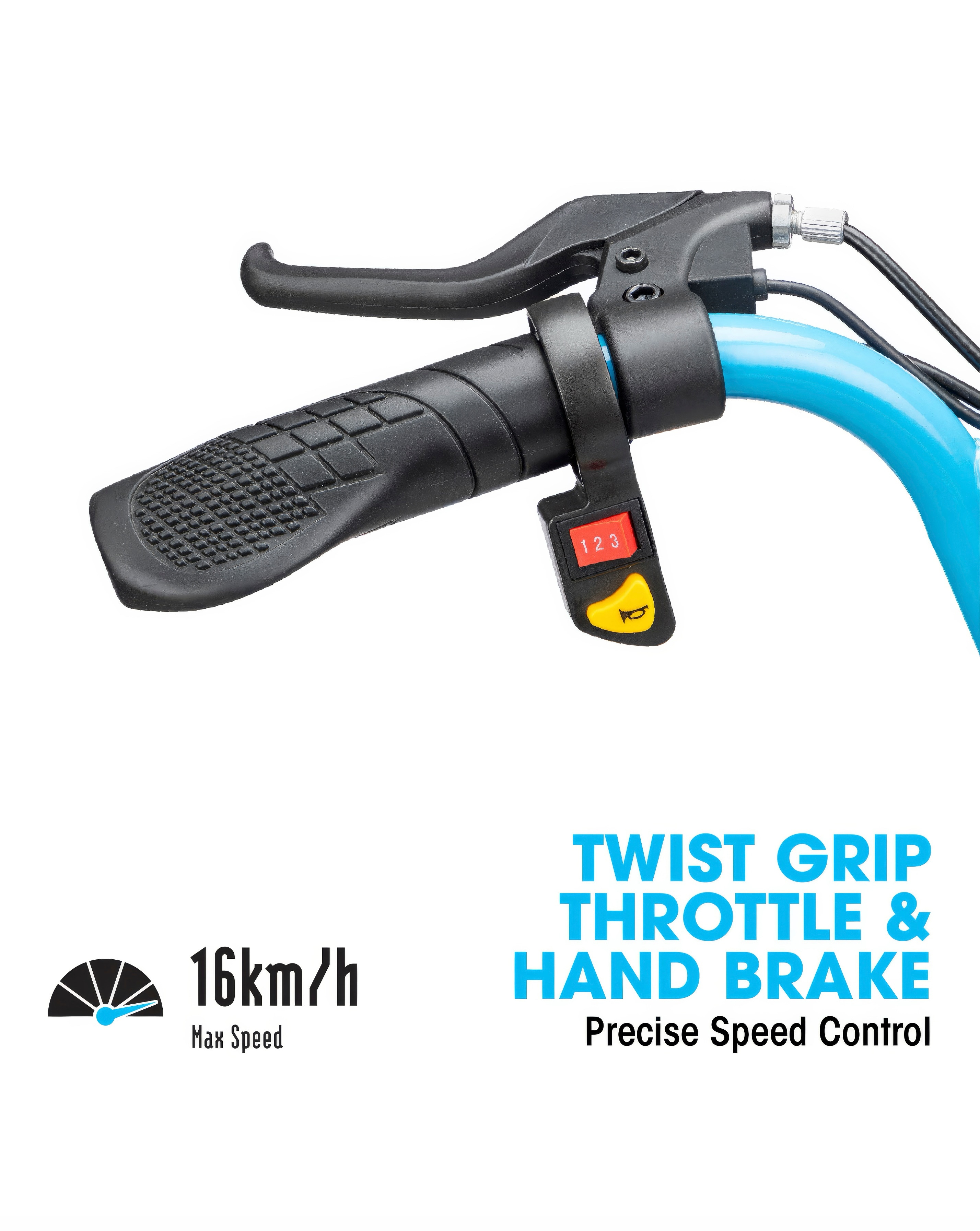 Xootz Cyclone Power Drifter Electric Trike - Black/Blue | JD Williams