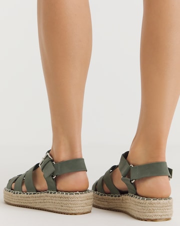 Honor Fisherman Espadrille Sandals - Wide Fit (E)