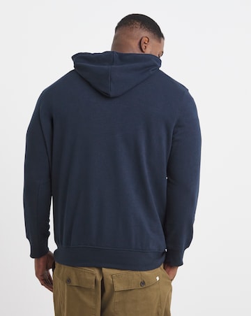 Jack & Jones Colton Logo Hoodie - Navy