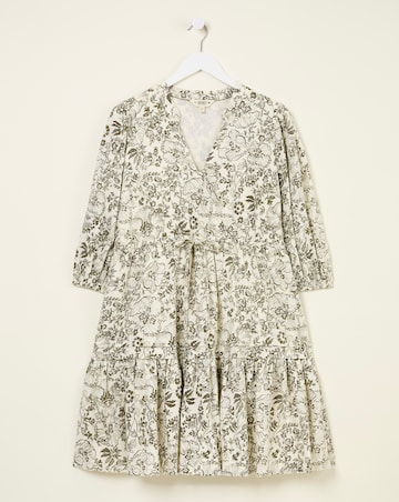 FatFace Nancy Linear Floral Dress
