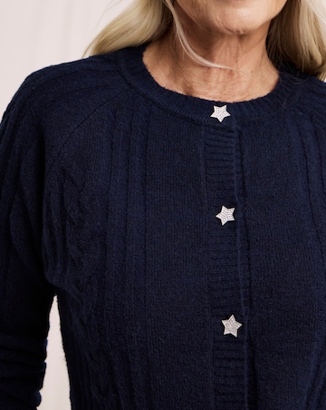 Julipa Cable Star Button Cardigan