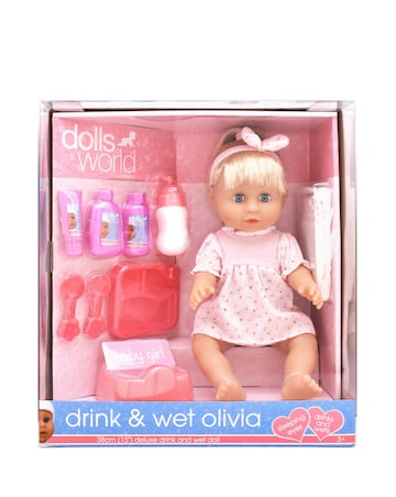 Dolls World Drink & Wet Olivia Doll