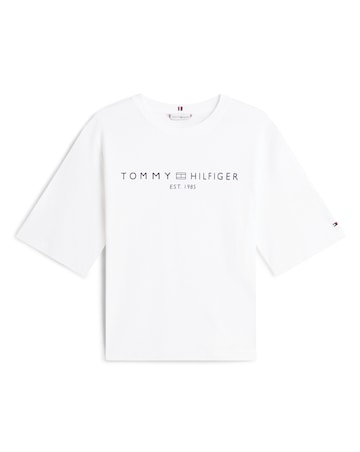 Tommy Hilfiger Logo Trapeze Crew Neck