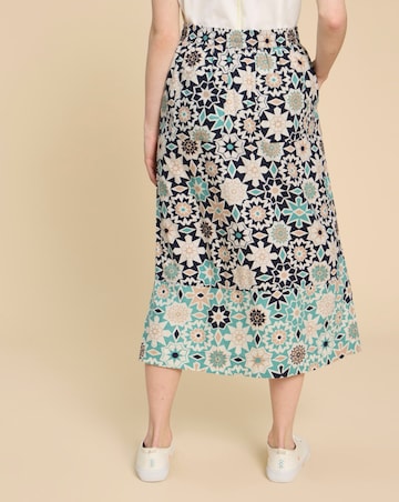 White Stuff Elle Linen Blend Skirt